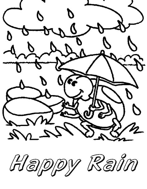 rain coloring pages  coloring pages  kids coloring pages