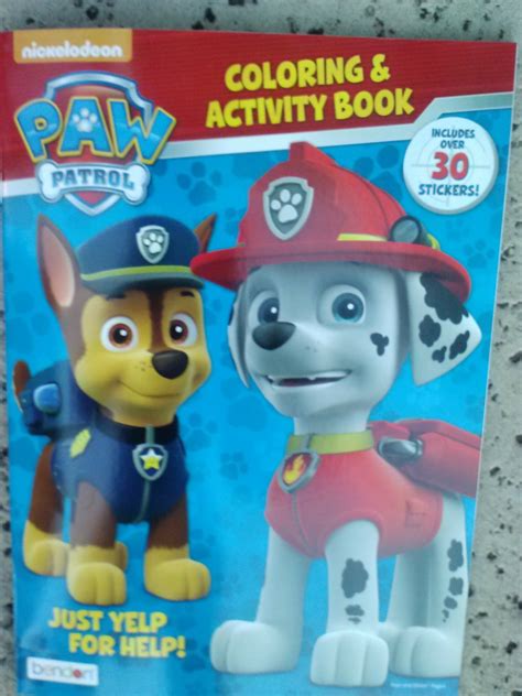 Nickelodeon Paw Patrol Coloring And Activity ~ Yelp For Help