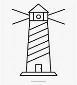 Coloring Lighthouse Farol Desenho Colorir Para Clipartkey sketch template