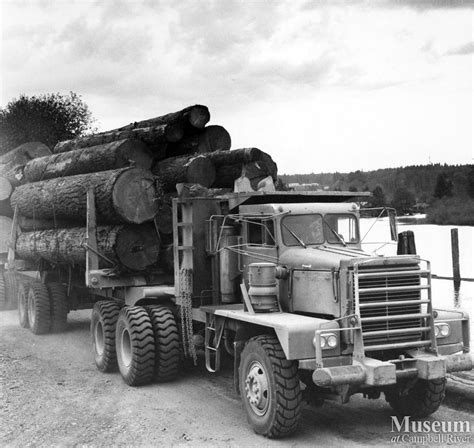 loaded logging truck campbell river museum  gallery