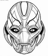 Coloring Avengers Ultron Pages Colorkid sketch template