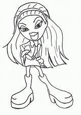 Bratz Coloring Drawings Comments sketch template
