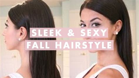 sleek and sexy fall hairstyle youtube