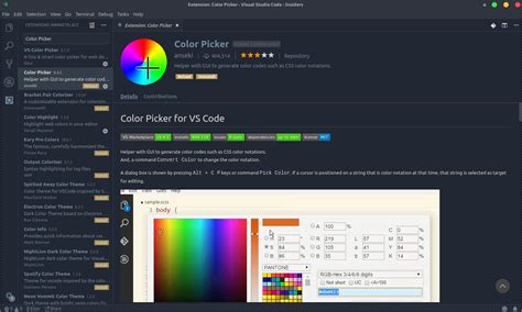 visual studio code   build  run vscode extension color picker