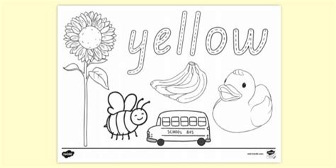 yellow colouring page colouring sheets