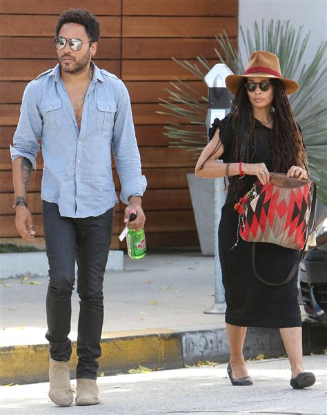 lenny kravitz and lisa bonet out in west hollywood