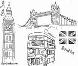 лондон раскраски Raskraska Avtobus sketch template