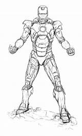 Coloring Robot Ironman sketch template