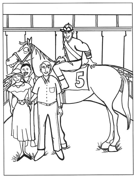 secretariat horse coloring pages coloring pages