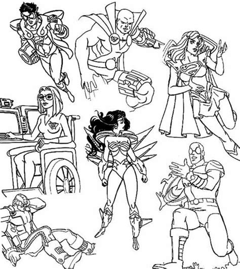 super hero squad  evil villains coloring page netart
