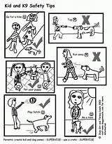 Coloring Safety Pages Safe Dog Bite Tips Prevention Print Popular Week sketch template