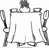 Tavolo Dining Jantar Tavolino Tisch Colorir Malvorlage Gedeckter Room Colorare Disegni Ausmalen Yemek Boyama Romantico Infantiles Cama sketch template