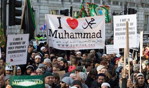 British Muslims Protest Against Prophet Mohammad Cartoons Uk News