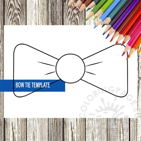 printable bow tie template  coloring page