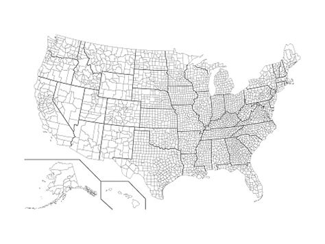 usa county map stock illustration  image  usa map