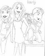 Icarly Carly Colorir sketch template