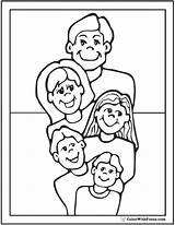 Coloring Father Pages Mother Dad Mom Getcolorings Family Color Kids sketch template