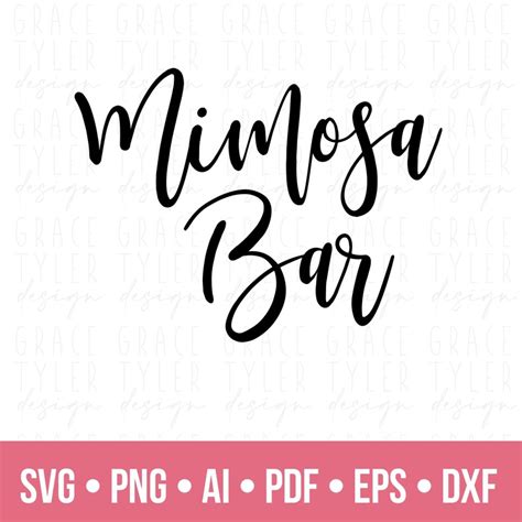 mimosa bar sign svg png bundle mimosa bar png wedding sign svg png