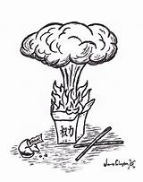 Nuclear Nuke Mushroom Clipartmag sketch template