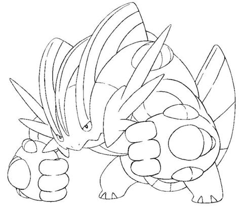 swampert gen  pokemon coloring page  printable coloring pages