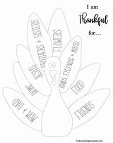 Thankful Turkey Thanksgiving Sunday Lesson School Crafts Activity Activities Lessons Printable Coloring Housewife Kids Everything Bible Children Pages Printables Church sketch template