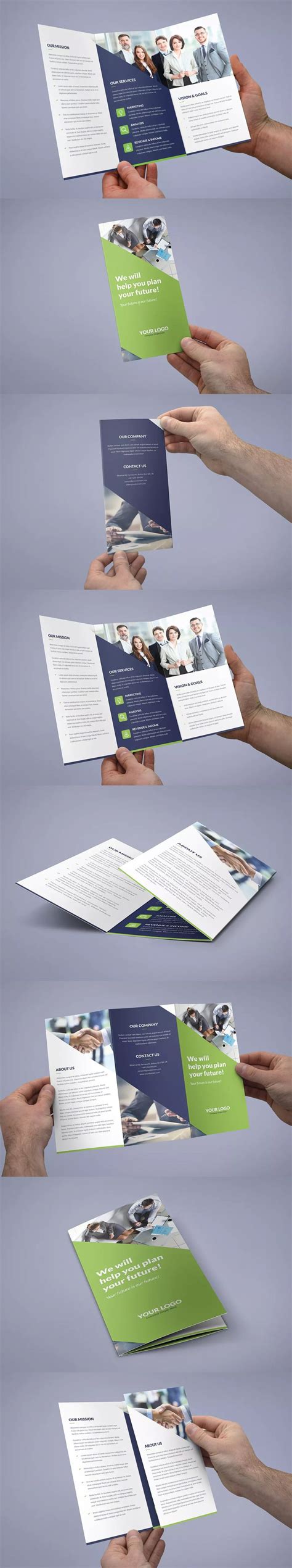 brochure company tri fold template psd    letter size