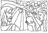 Adam Garden Eve Coloring Eden Broke God Commandment Drawing Netart Getdrawings sketch template