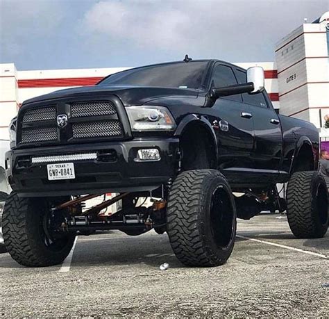 sick lifted cummins turbo diesel dodge ram truck jacked  trucks