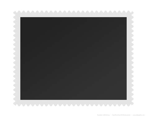blank postage stamp psdgraphics