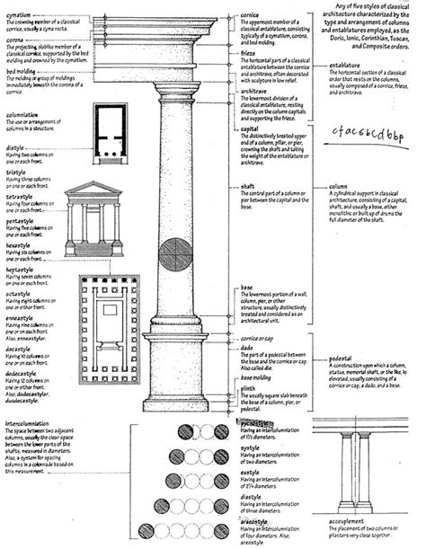 column anatomy column architrave architecture