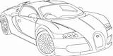 Bugatti Veyron Chiron Coloriage Buga Carscoloring Carros sketch template