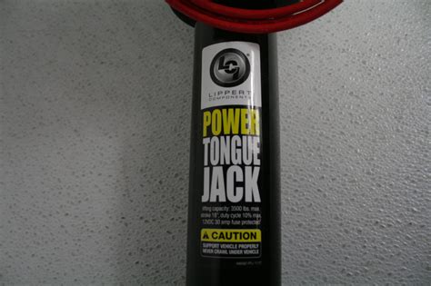 lippert   lb electric power tongue jack black  crank bar handle ebay