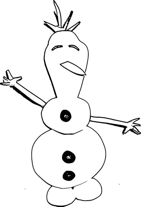 olaf coloring pages wecoloringpagecom