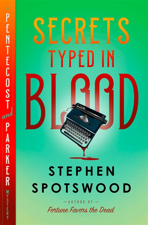 secrets typed  blood named   crime novels   stephen