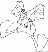 Duck Daffy Jumping Coloring Pages Coloringpages101 sketch template