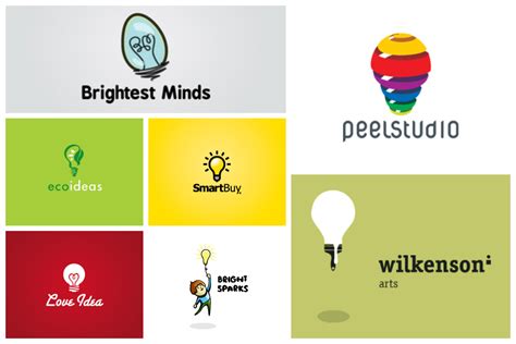 light bulb based logo designs inspirationfeed