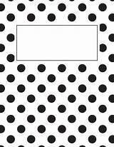 Cover Binder Printable Templates Covers Bindercovers Template Polka Dot Notebook Teacher Printables sketch template