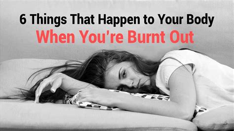 6 things that happen to your body when you re burnt out