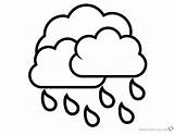 Rain Coloring Raindrop Clouds Pages Printable Drop Kids Color Adults Getdrawings Bettercoloring sketch template