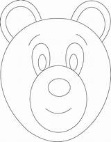 Bear Mask Face Coloring Printable Kids Pages Faces Masks Template Polar Drawing Print Panda Studyvillage Color Animal Getdrawings Templates Popular sketch template