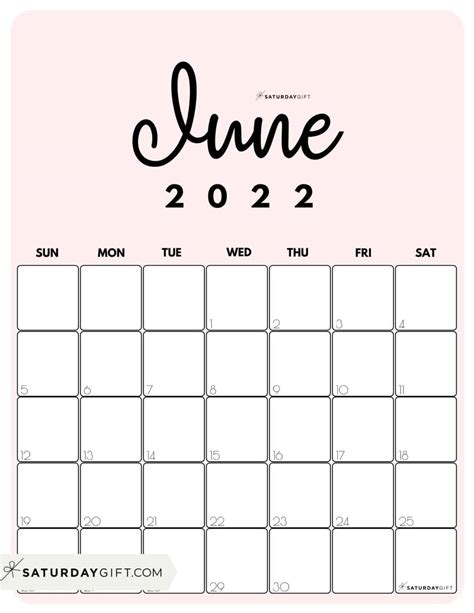 june calendar cute  printable june  calendar designs