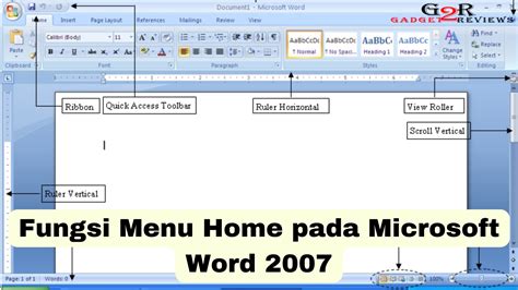 fungsi menu home  microsoft word gadgetreviewscom