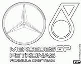 Mercedes F1 Pages Coloring Logo Formula Petronas Colouring Team Logos Gp Printable Sheets Visit Choose Board sketch template