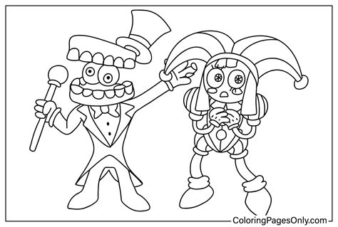 amazing digital circus coloring pages coloring pages  kids