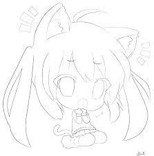 anime fox girl coloring pages google search cute coloring pages