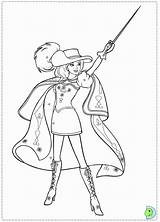 Musketeers Barbie Coloring Pages Three Colouring Popular sketch template