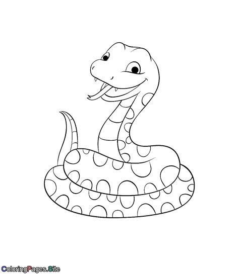 snake coloring page