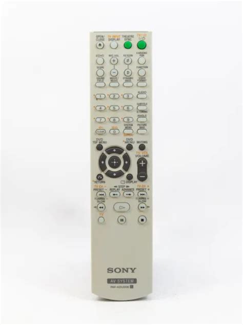 sony remote rm adu replacement av system remote control  genuine