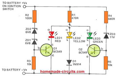 volt battery level indicator circuit diagram iot wiring diagram