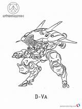 Overwatch Coloring Pages Va Bastion Printable Color Template Bettercoloring sketch template